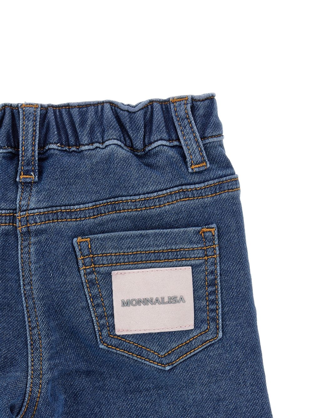 Jeans per neonata Monnalisa con ricamo 39H4088042 0055 MONNALISA 