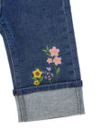 Jeans per neonata Monnalisa con ricamo 39H4088042 0055 MONNALISA 