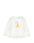 T-shirt per neonata Monnalisa con stampa 39H6078040 0001 MONNALISA 