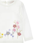 T-shirt per bambina Monnalisa con ricami 39H6088040 0001 MONNALISA 