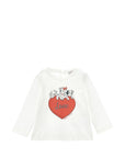 T-shirt per neonata Monnalisa con stampa 39H6148002 0001 MONNALISA 