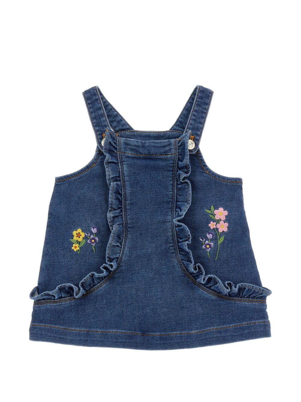 Salopette per neonata Monnalisa in jeans 39H9038042 0055 MONNALISA 