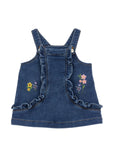 Salopette per neonata Monnalisa in jeans 39H9038042 0055 MONNALISA 