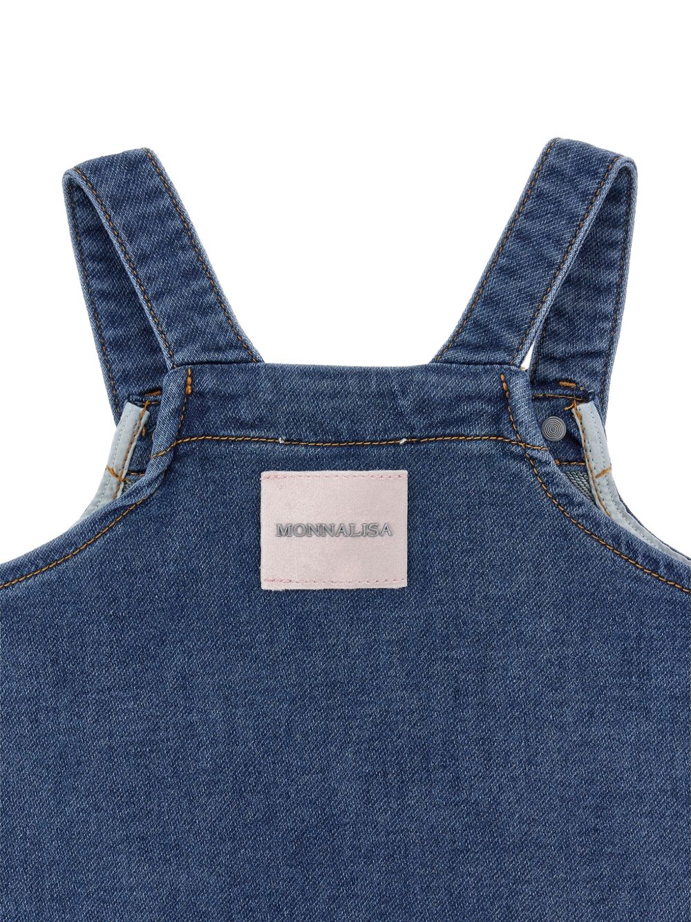 Salopette per neonata Monnalisa in jeans 39H9038042 0055 MONNALISA 
