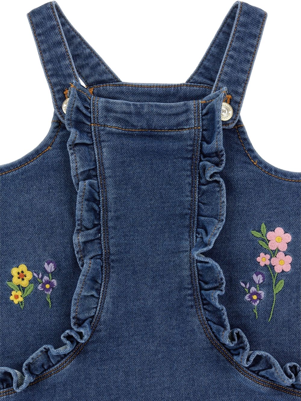 Salopette per neonata Monnalisa in jeans 39H9038042 0055 MONNALISA 