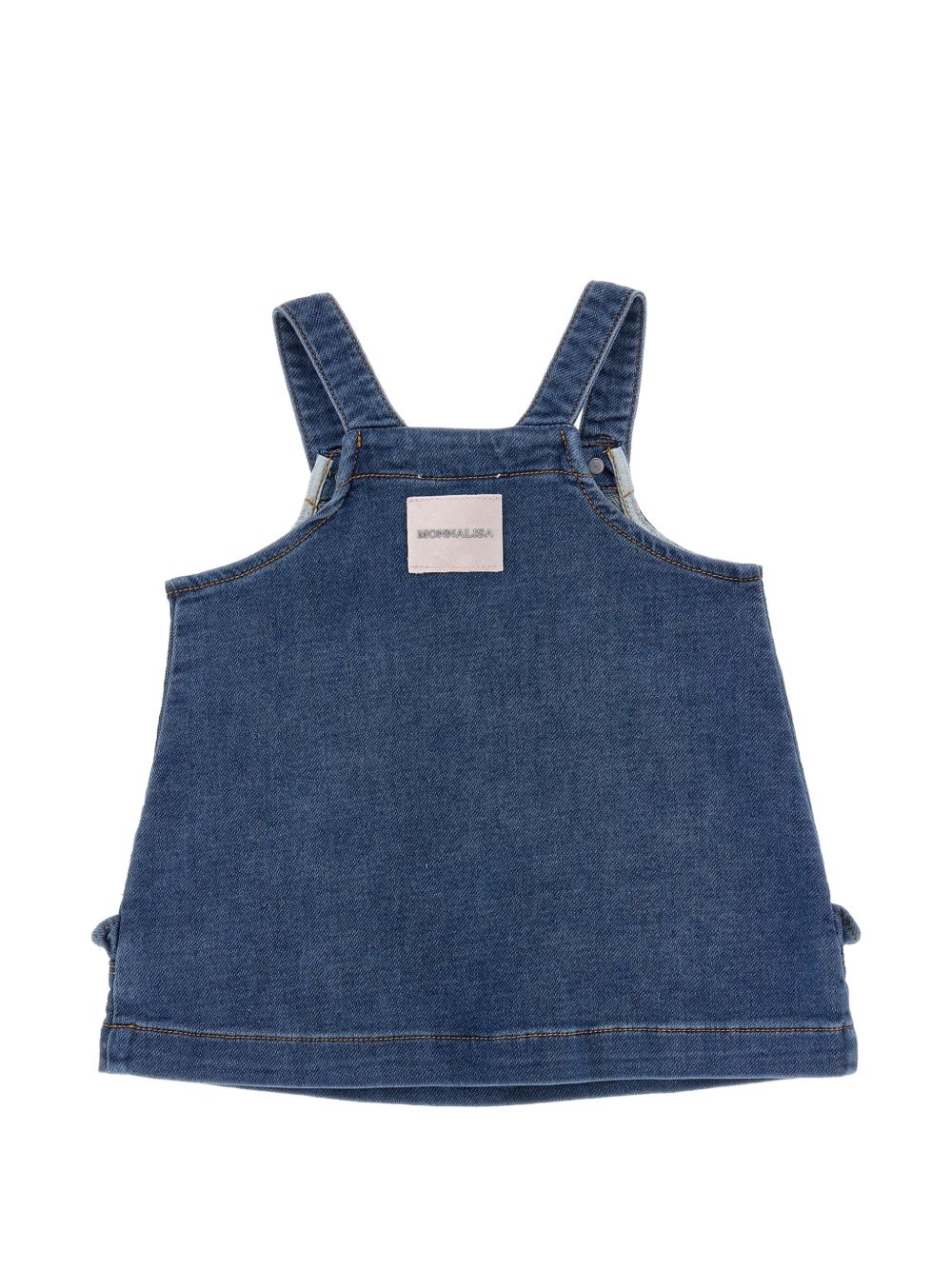 Salopette per neonata Monnalisa in jeans 39H9038042 0055 MONNALISA 