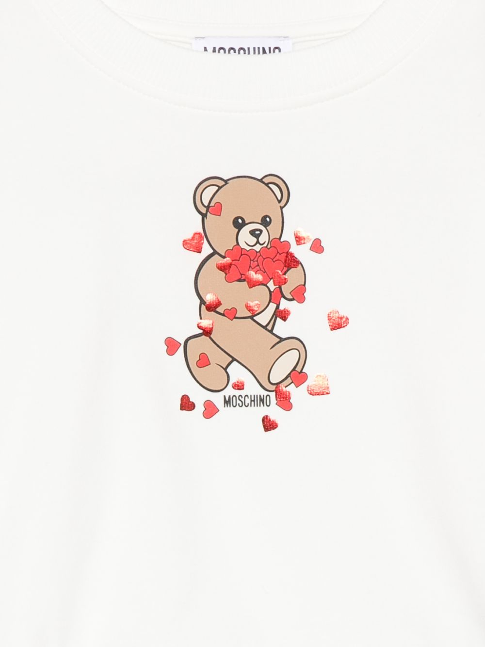 Felpa per bambina Moschino Kids con teddy HBF06GLDA63 10063 MOSCHINO KIDS 