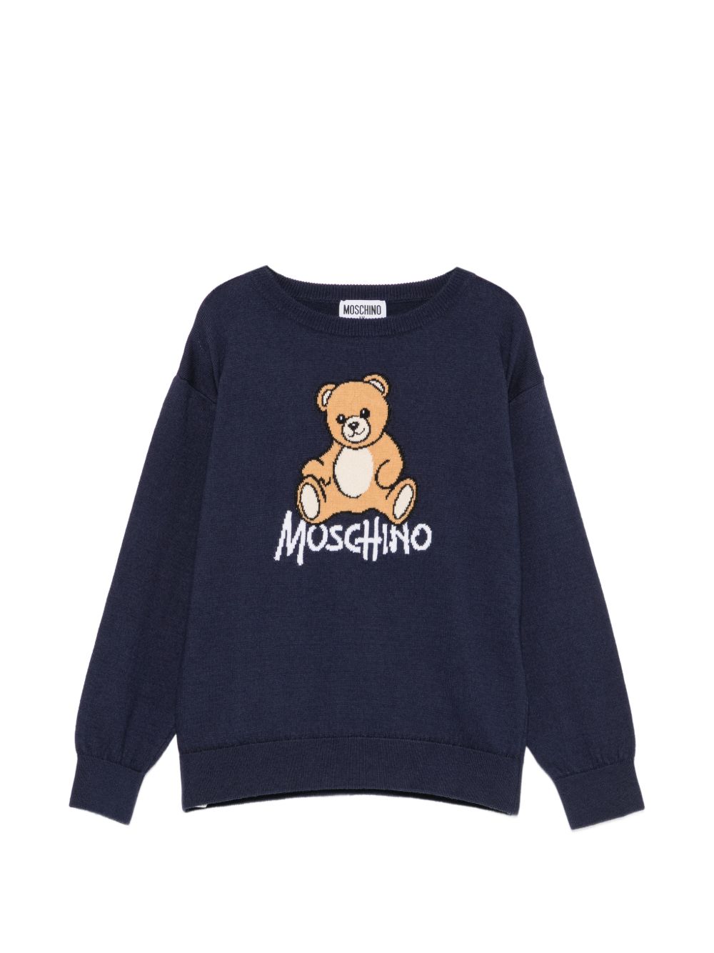 Maglione per bambino Moschino Kids con teddy HMW01ALHE43 40016 MOSCHINO KIDS 