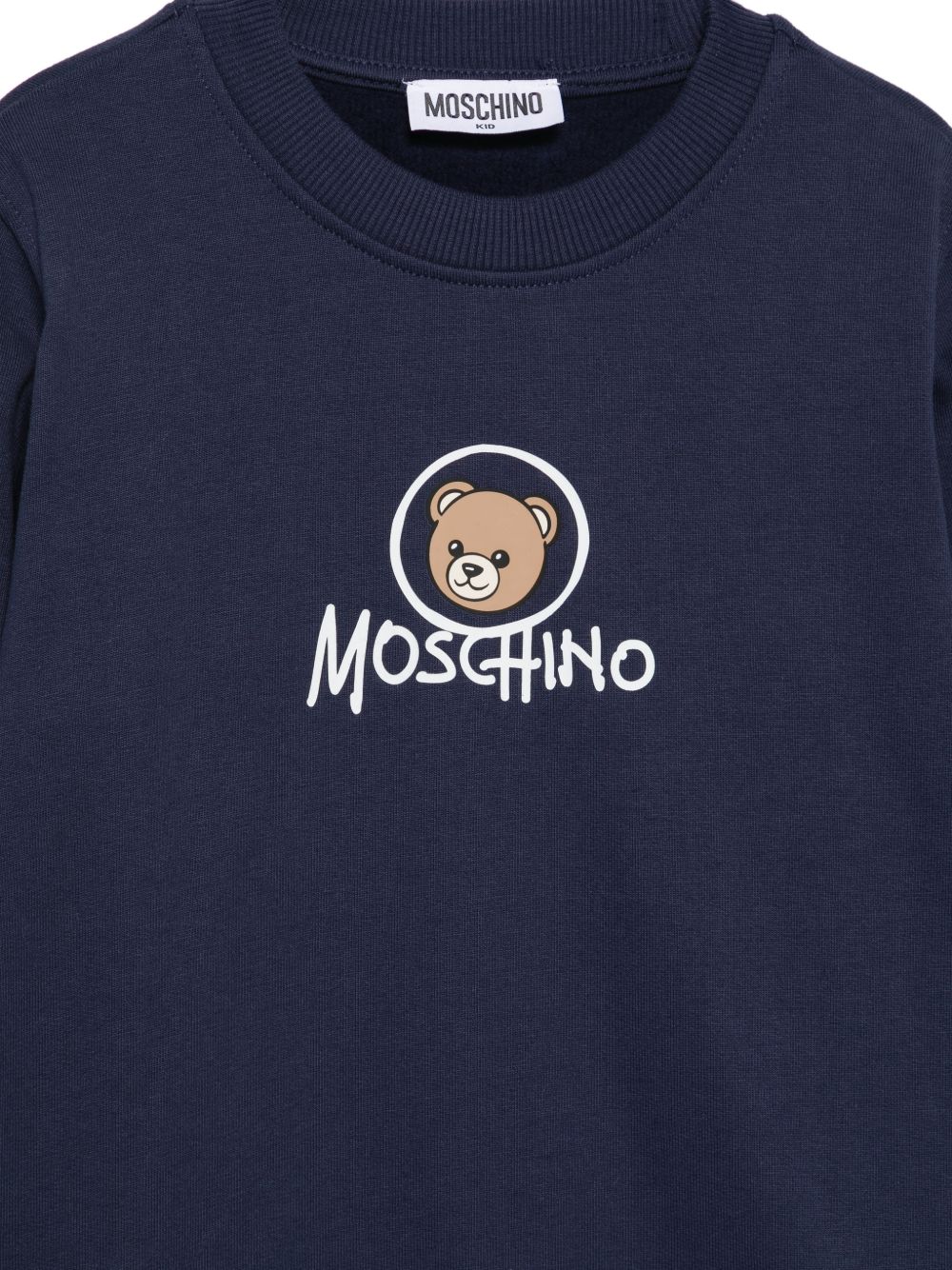 Felpa per bambino Moschino Kids con stampa HXF08VLCA83 40016 MOSCHINO KIDS 