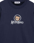 Felpa per bambino Moschino Kids con stampa HXF08VLCA83 40016 MOSCHINO KIDS 