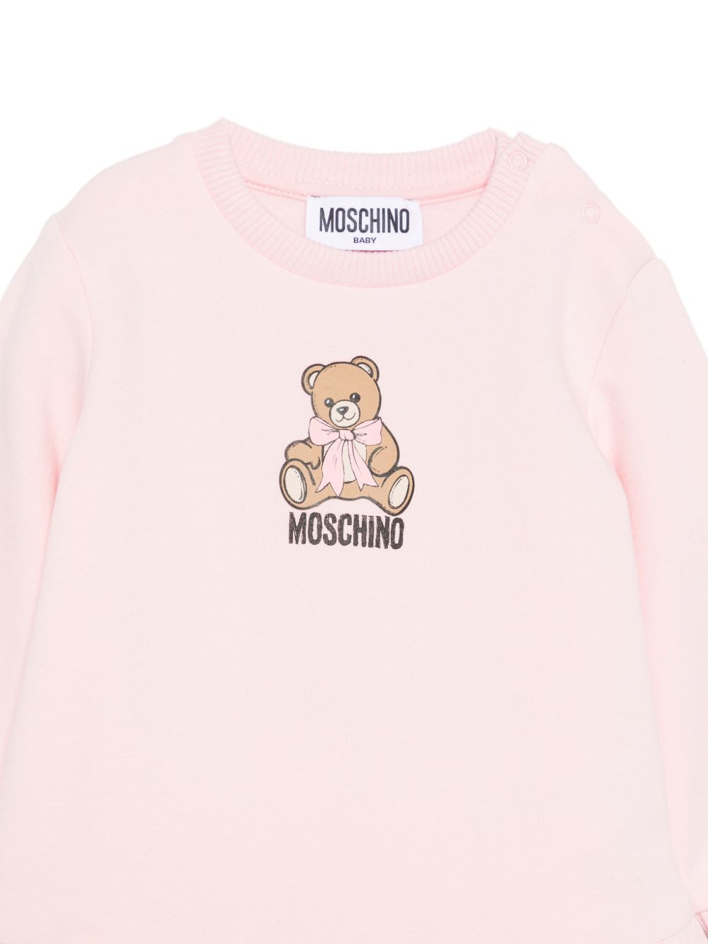 Abito per neonata Moschino Kids con teddy MBV0BKLDA18 50209 MOSCHINO KIDS 