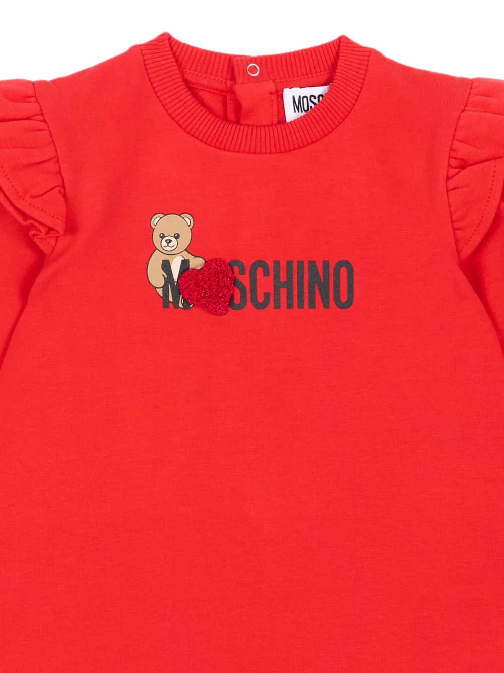 Abito per neonata Moschino Kids con stampa MDV0DPLDA18 50109 MOSCHINO KIDS 