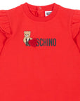 Abito per neonata Moschino Kids con stampa MDV0DPLDA18 50109 MOSCHINO KIDS 