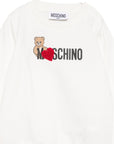 Felpa per neonata Moschino Kids con stampa MHF02KLCA40 10063 MOSCHINO KIDS 