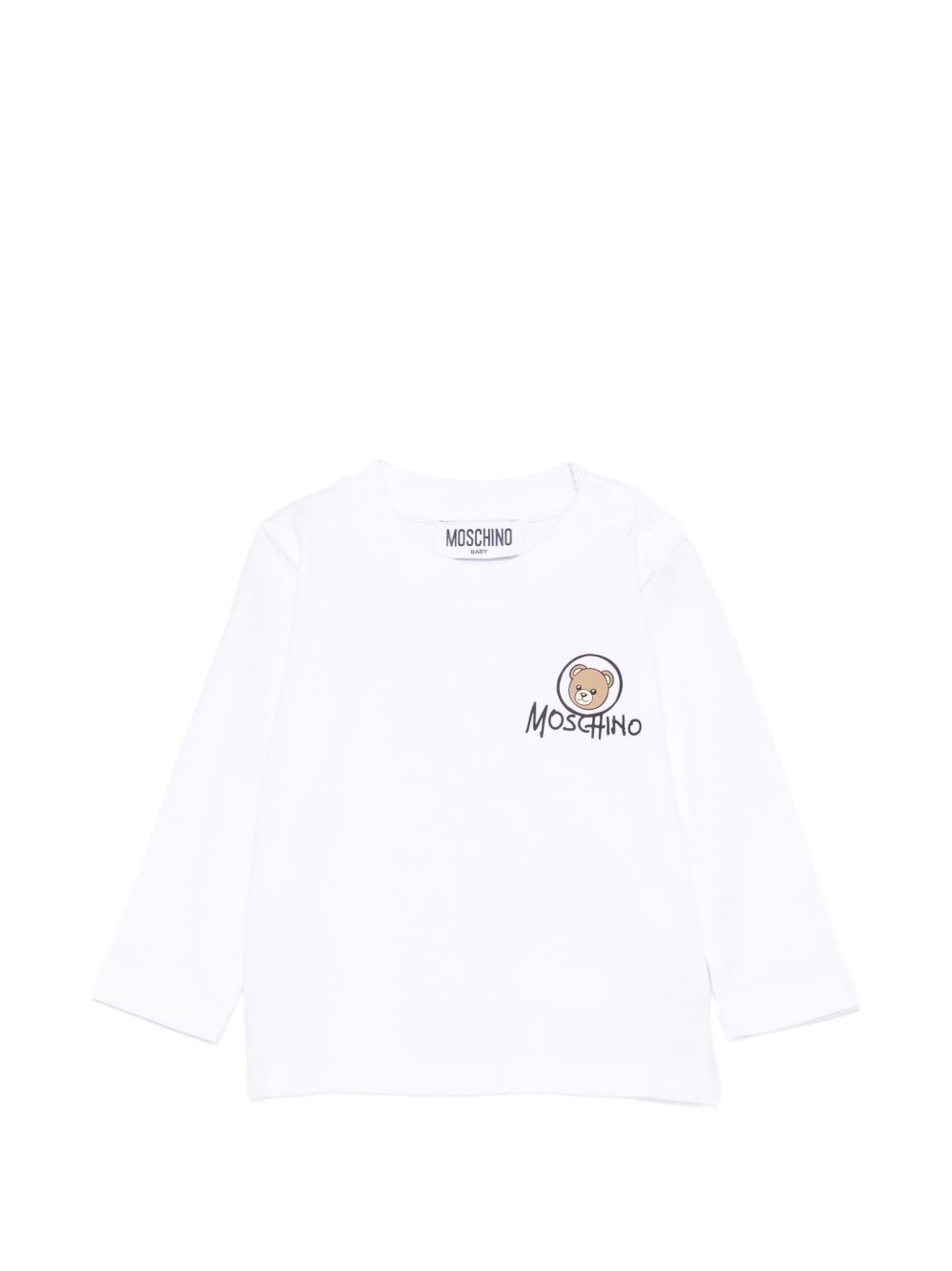 T-shirt per neonato Moschino Kids con teddy MRO014LAA34 10101 MOSCHINO KIDS 