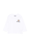 T-shirt per neonato Moschino Kids con teddy MRO014LAA34 10101 MOSCHINO KIDS 