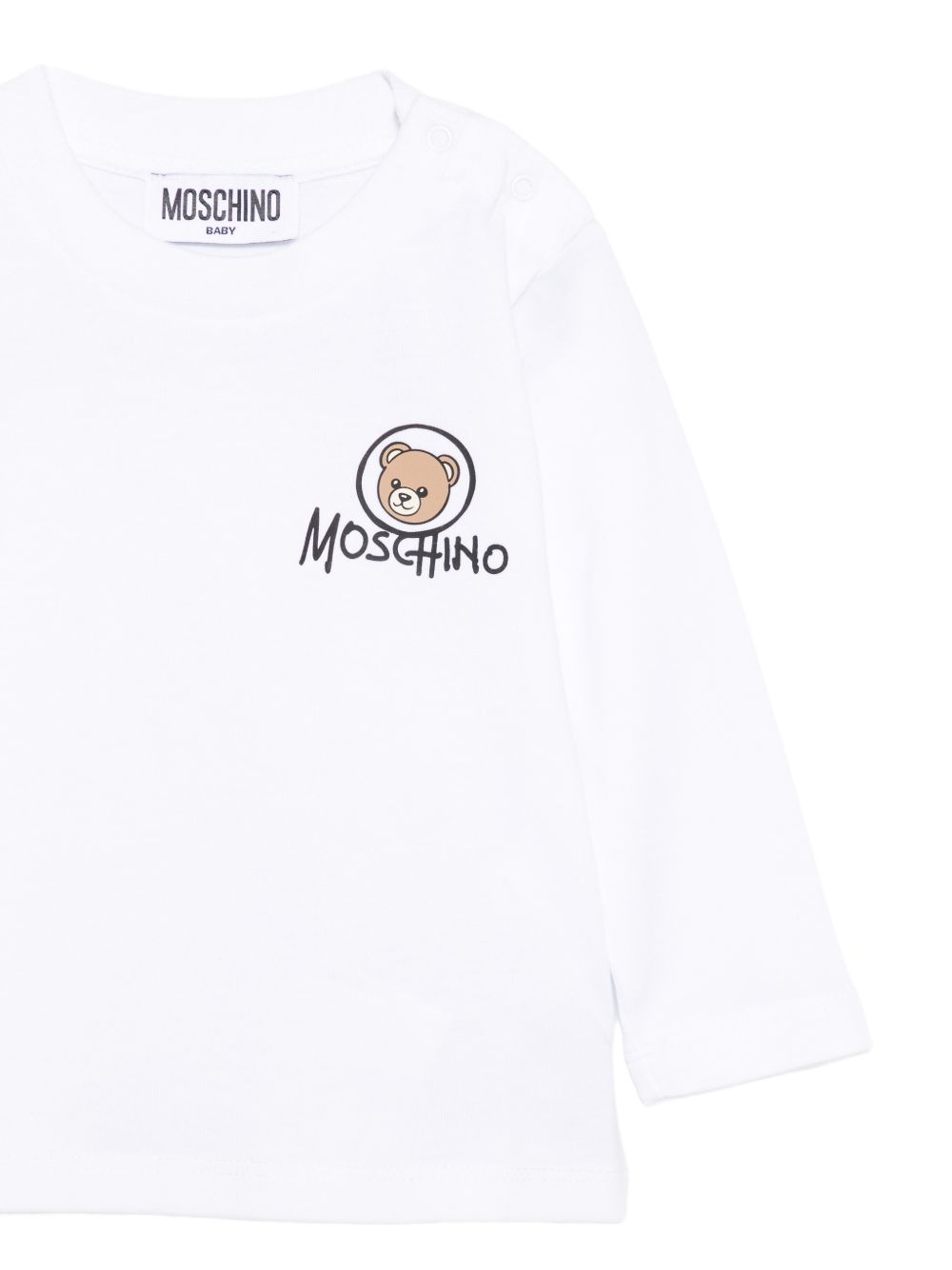 T-shirt per neonato Moschino Kids con teddy MRO014LAA34 10101 MOSCHINO KIDS 