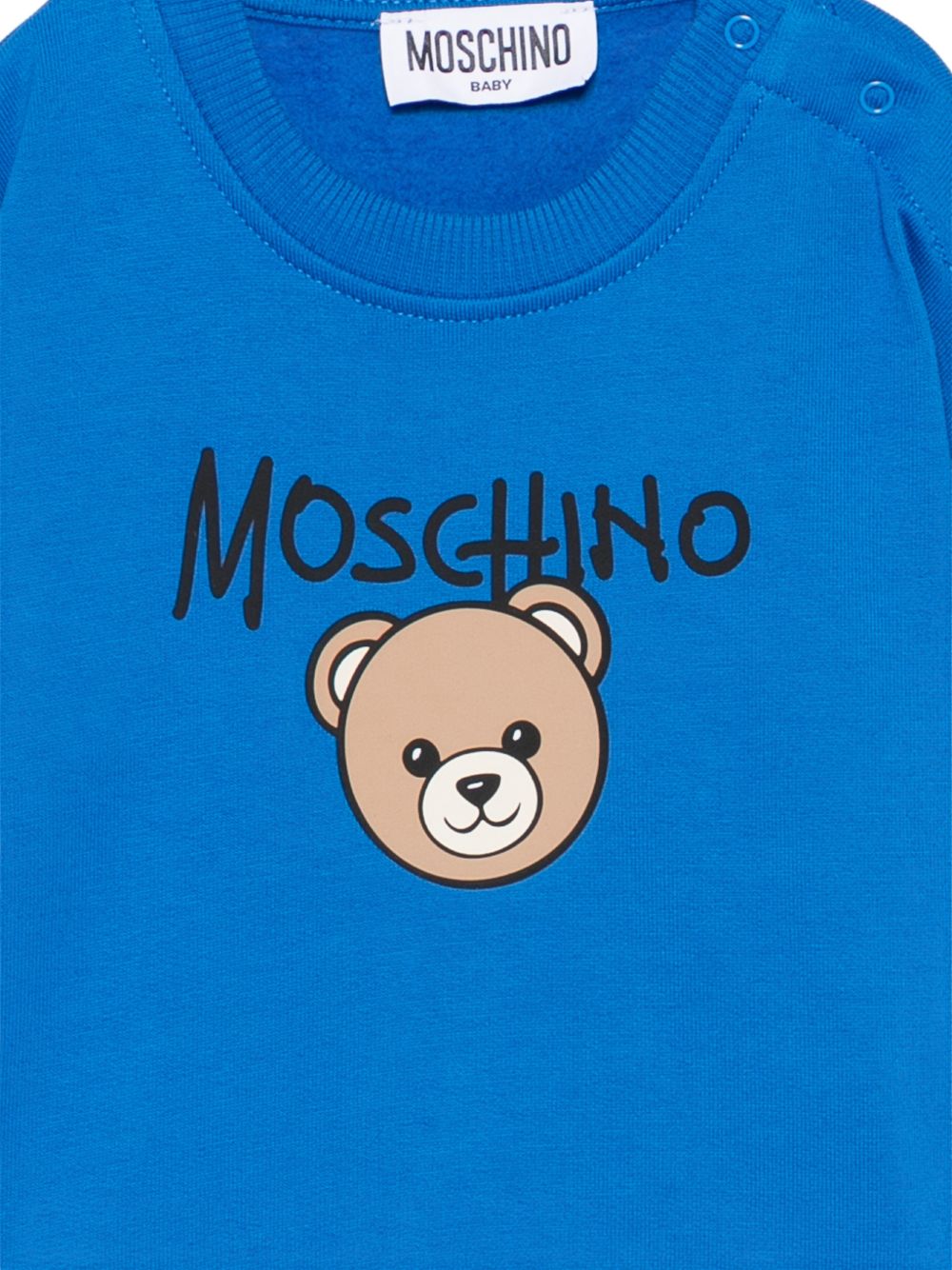 Felpa per neonato Moschino Kids con stampa MUF06HLCA83 40157 MOSCHINO KIDS 