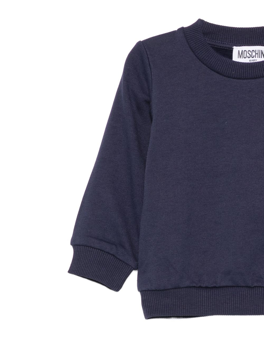 Felpa per neonato Moschino Kids con stampa MUF06JLCA83 40016 MOSCHINO KIDS 