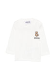 T-shirt per neonato Moschino Kids con ricamo MUO01DLAA10 10063 MOSCHINO KIDS 