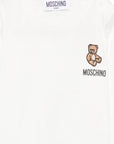 T-shirt per neonato Moschino Kids con ricamo MUO01DLAA10 10063 MOSCHINO KIDS 