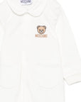 Tutina per neonata Moschino Kids con ricamo MUY09DLCA40 10063 MOSCHINO KIDS 