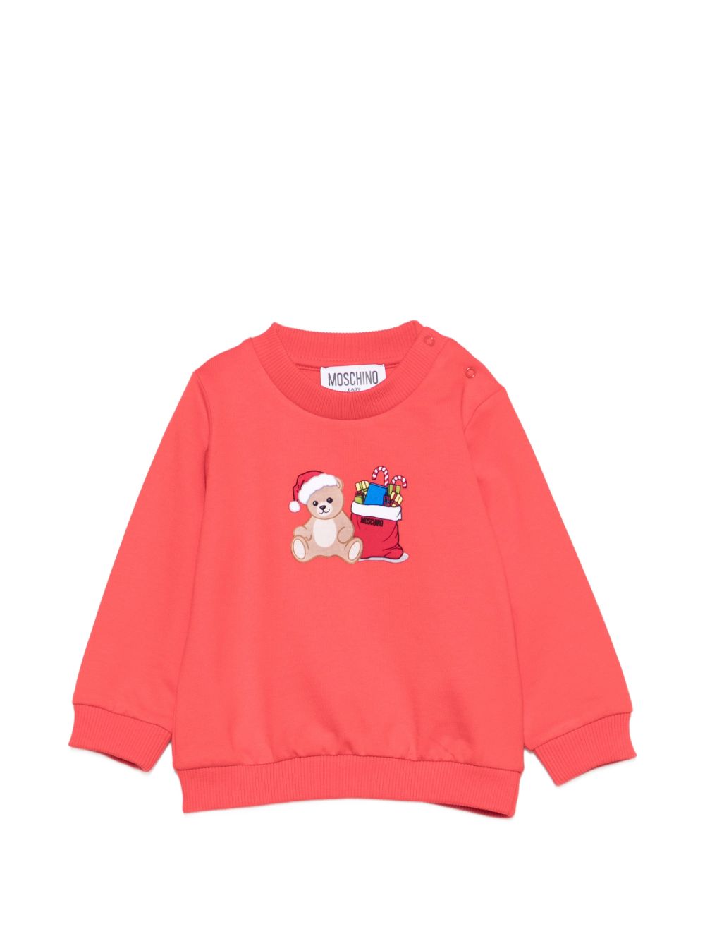 Felpa per neonato Moschino Kids con teddy MZF060LCA61 50109 MOSCHINO KIDS 