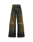 Jeans unisex Palm Angels Kids a gamba larga F6PAJBDP068 126 PALM ANGELS KIDS 