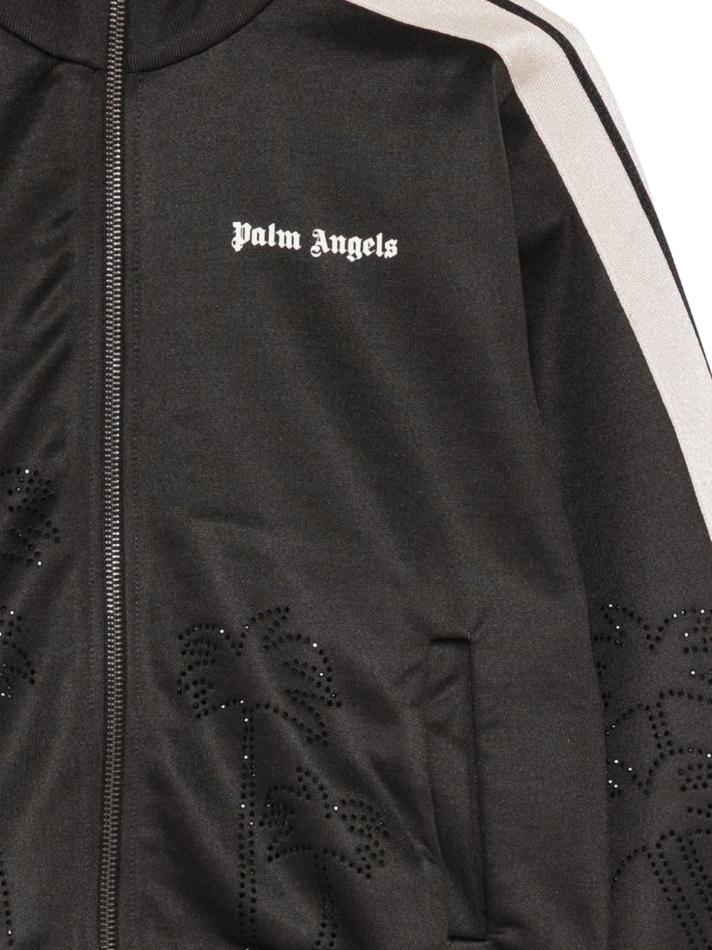 Giacca per bambina Palm Angels Kids con logo F6PAJBJK215 110 PALM ANGELS KIDS 