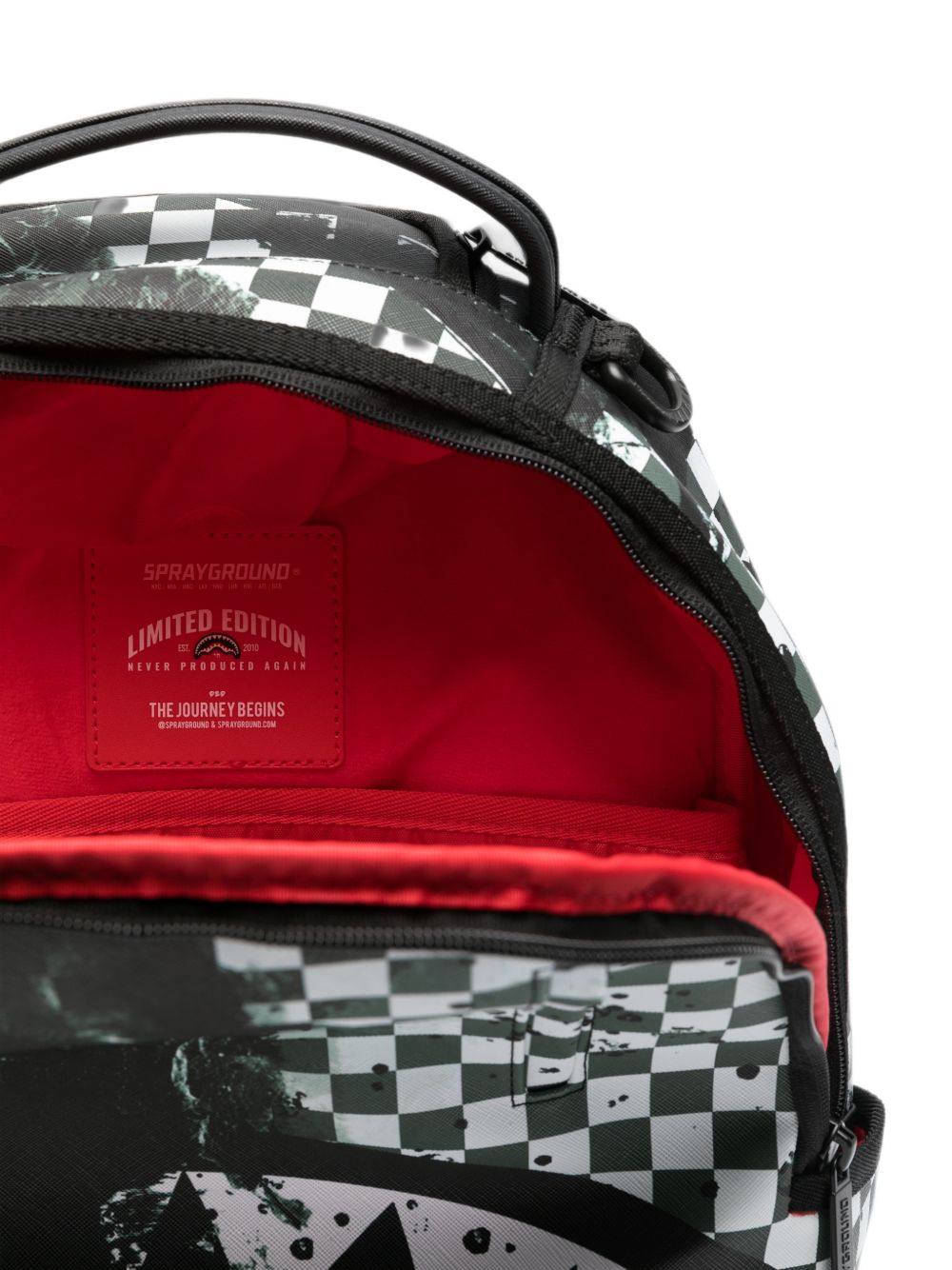 Zaino unisex Sprayground Kids painted over check 910B8677 NSZ SPRAYGROUND KIDS 