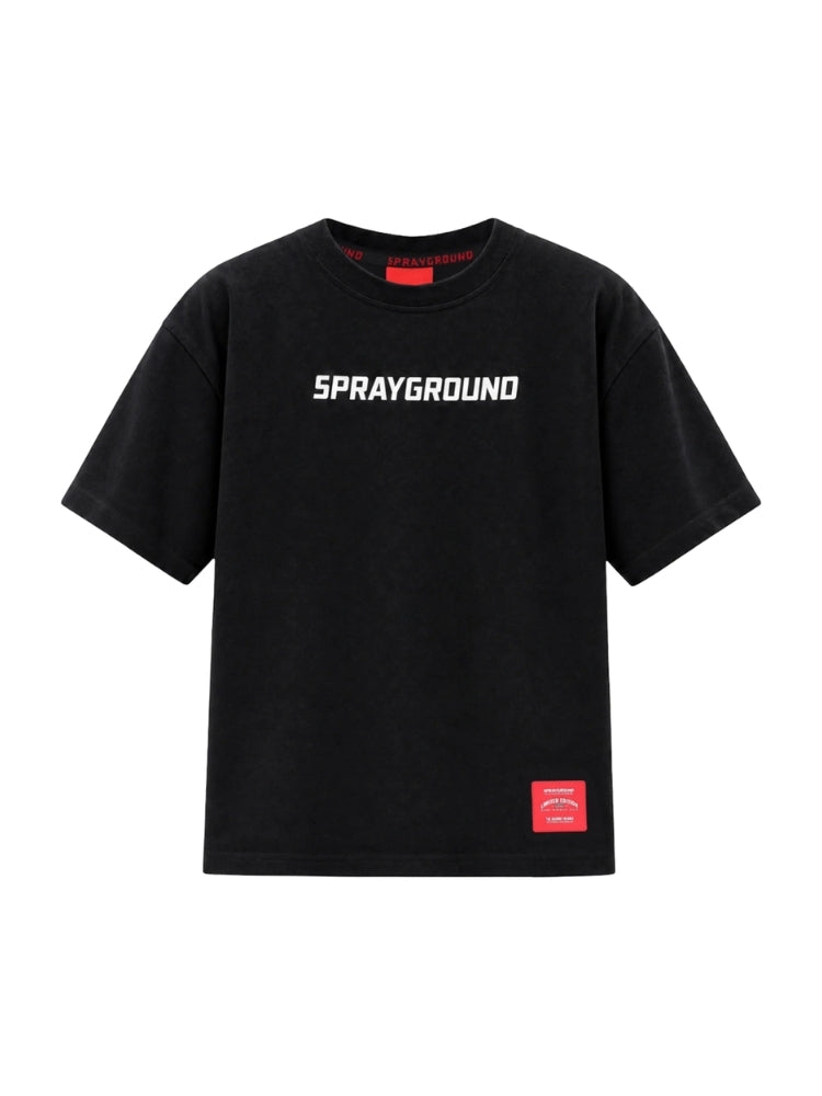 T-shirt per bambino Sprayground Kids con stampa SPY1565 BLK SPRAYGROUND KIDS 