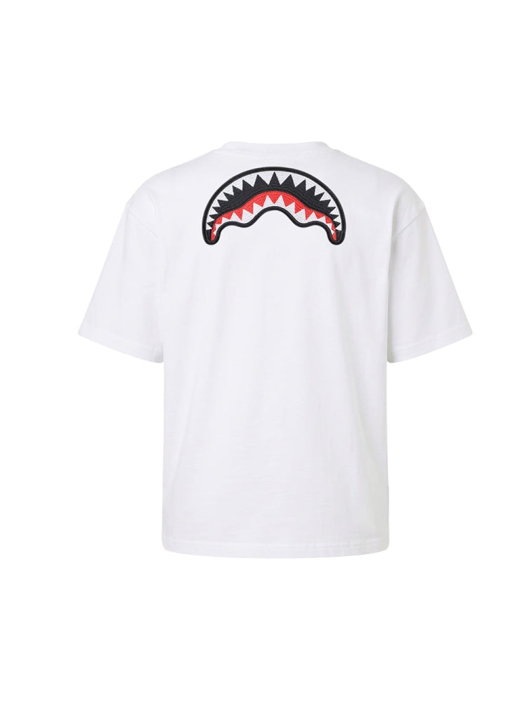T-shirt per bambino Sprayground Kids con stampa SPY1565 WHT SPRAYGROUND KIDS 