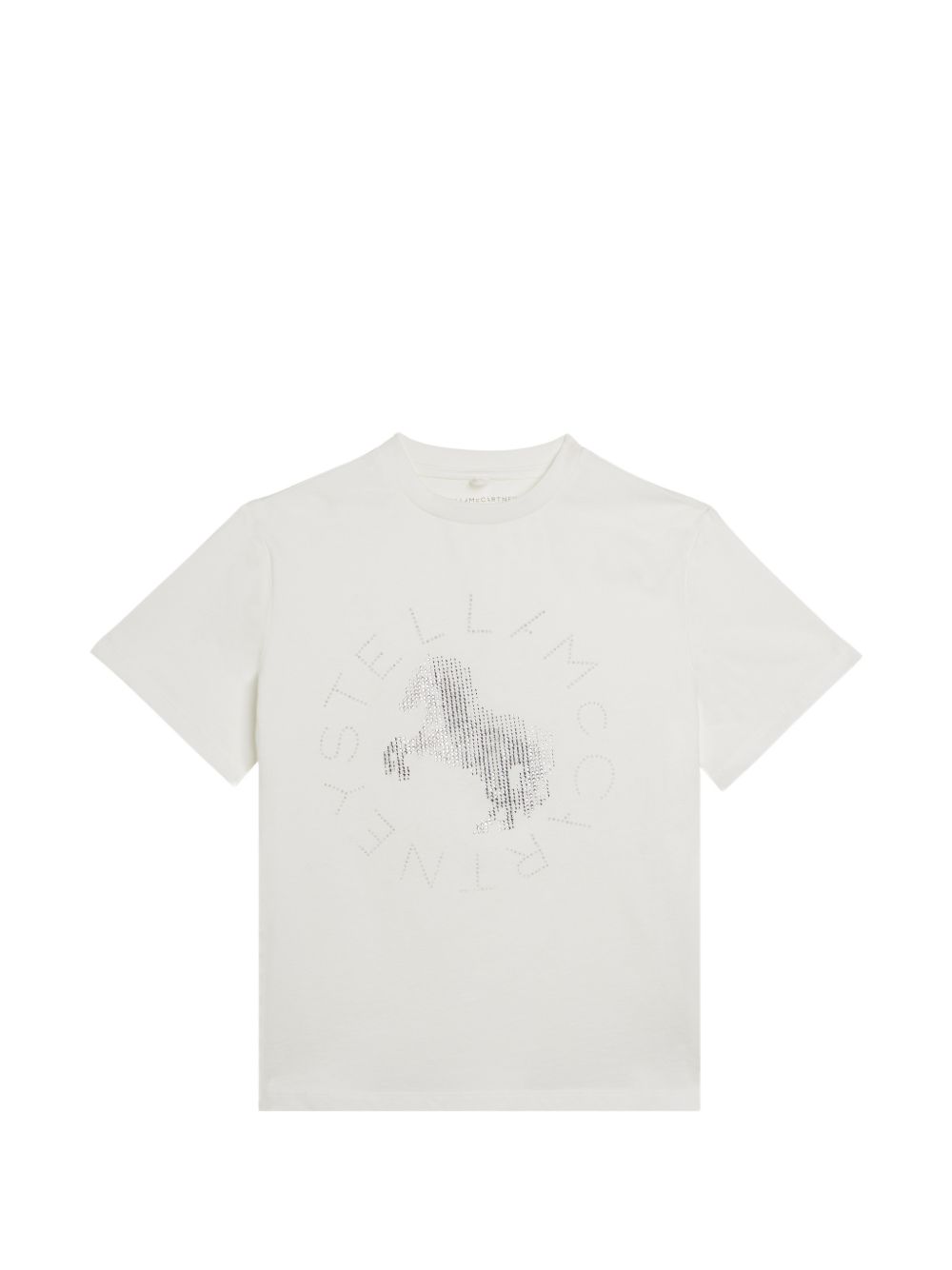 T-shirt per bambina Stella McCartney Kids con strass TZ8C91Z3772 101 STELLA McCARTNEY KIDS 