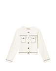 Giacca per bambina Twinset Kids in maglia 262GJ3020 13770 TWINSET KIDS 