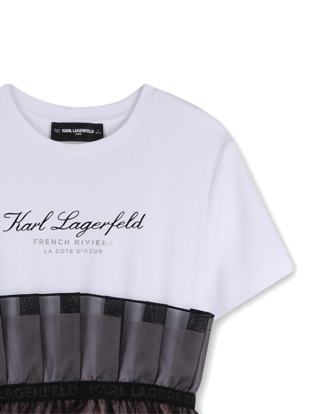 Abito per bambina Karl Lagerfeld Kids con logo - Ninna Nanna