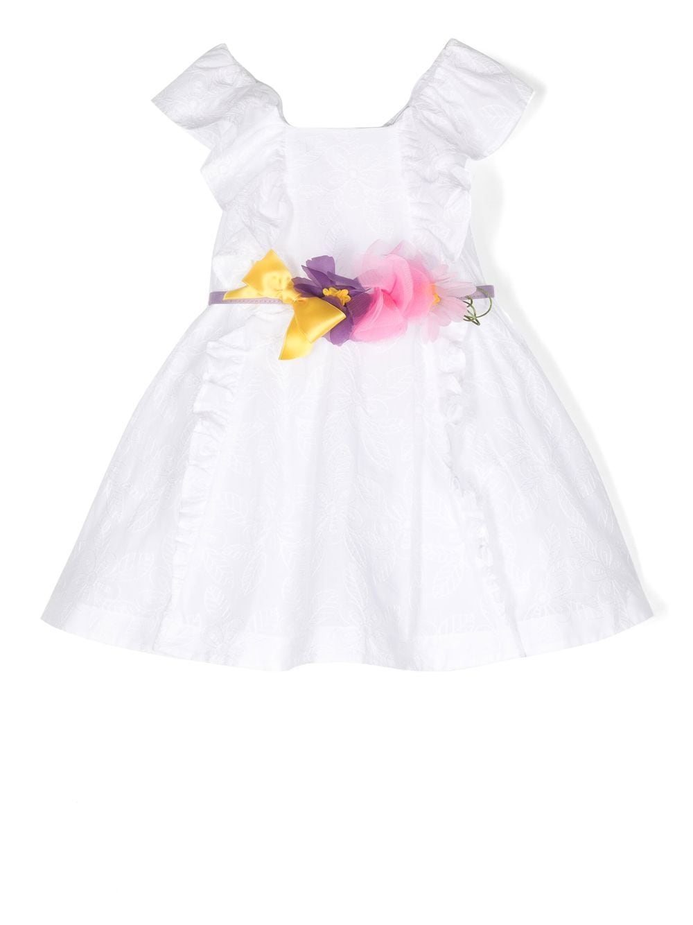Abito per bambina Monnalisa con ruches - Ninna Nanna