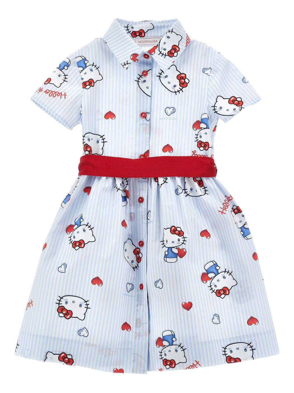 Abito per bambina Monnalisa con stampa - Ninna Nanna