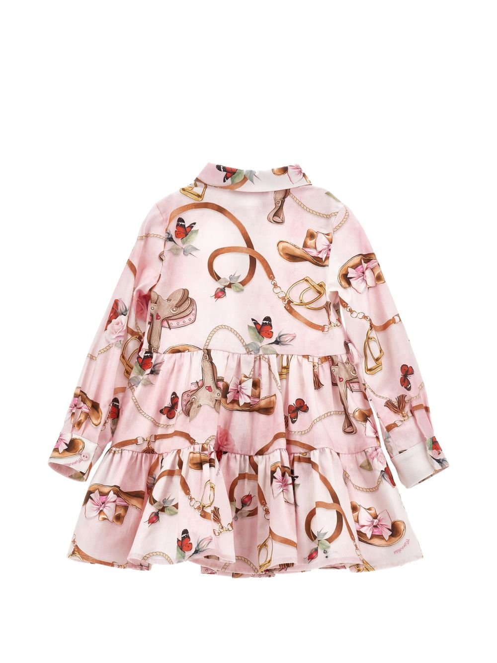Abito per bambina Monnalisa con stampa - Ninna Nanna