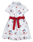 Abito per bambina Monnalisa con stampa - Ninna Nanna