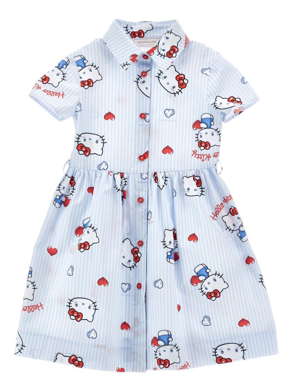 Abito per bambina Monnalisa con stampa - Ninna Nanna