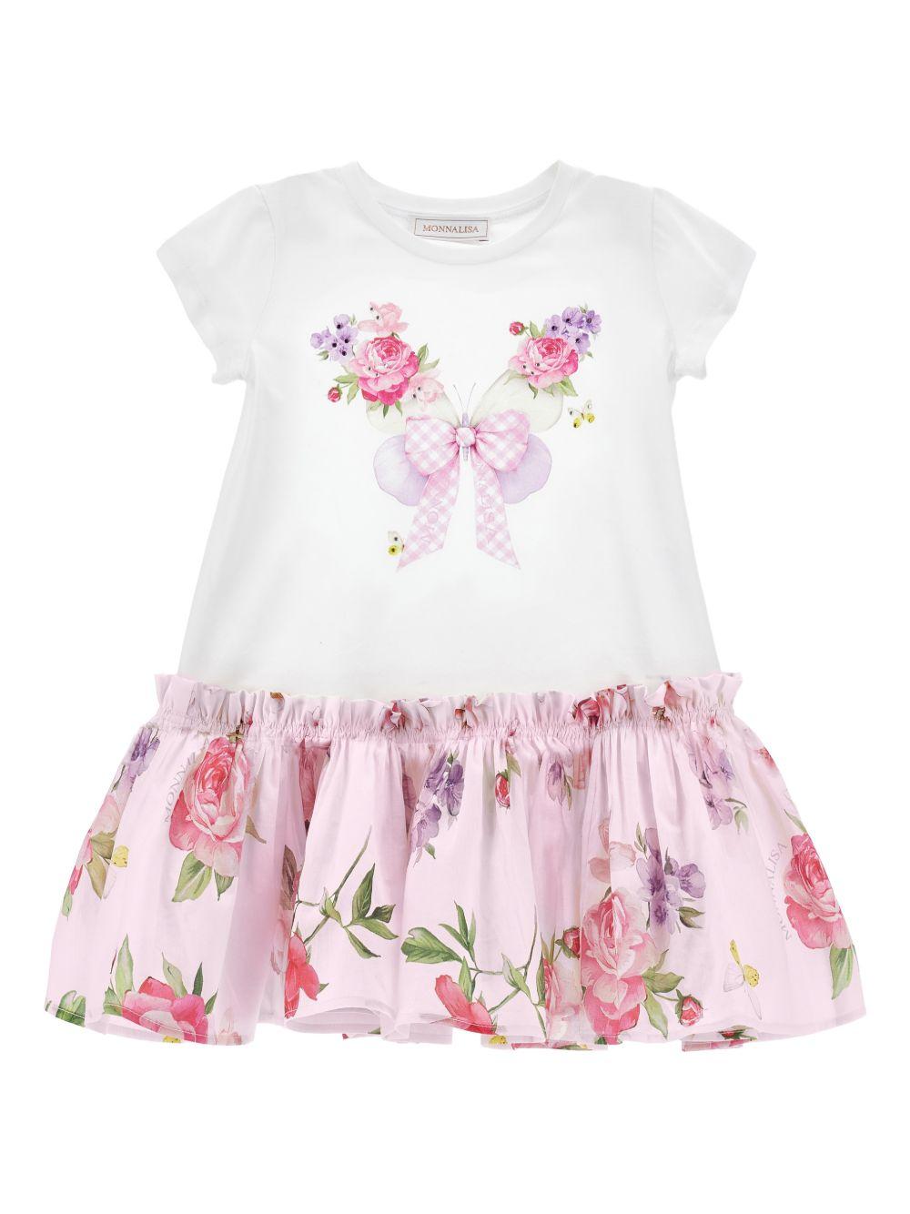 Abito per bambina Monnalisa floreale - Ninna Nanna