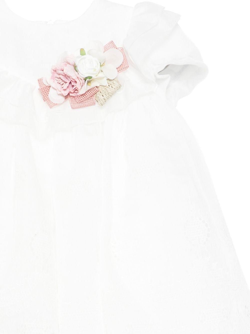 Abito per neonata Colorichiari con fiore - Ninna Nanna