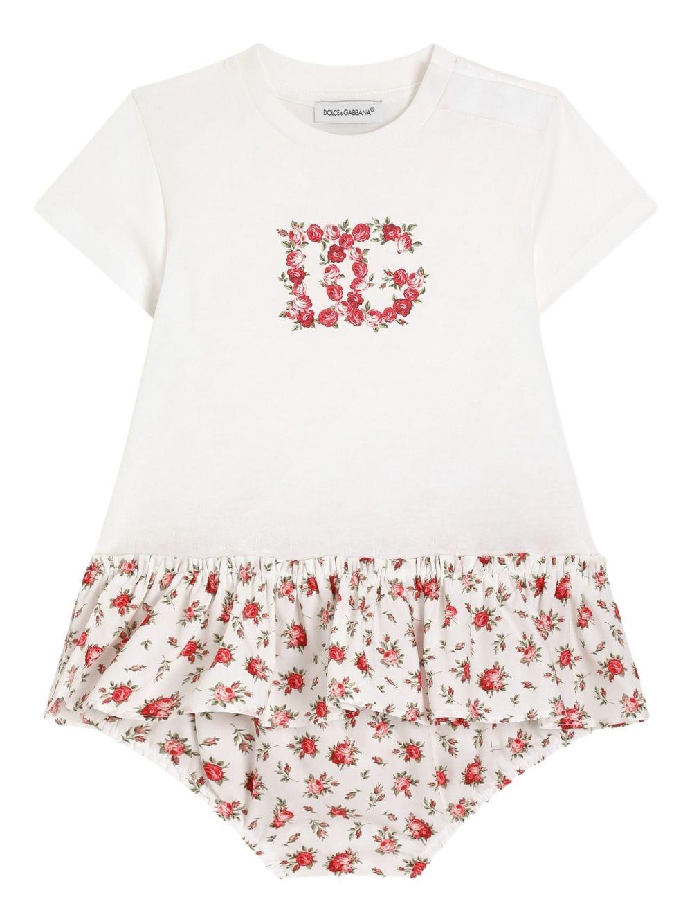 Abito per neonata Dolce & Gabbana Kids a fiori - Ninna Nanna