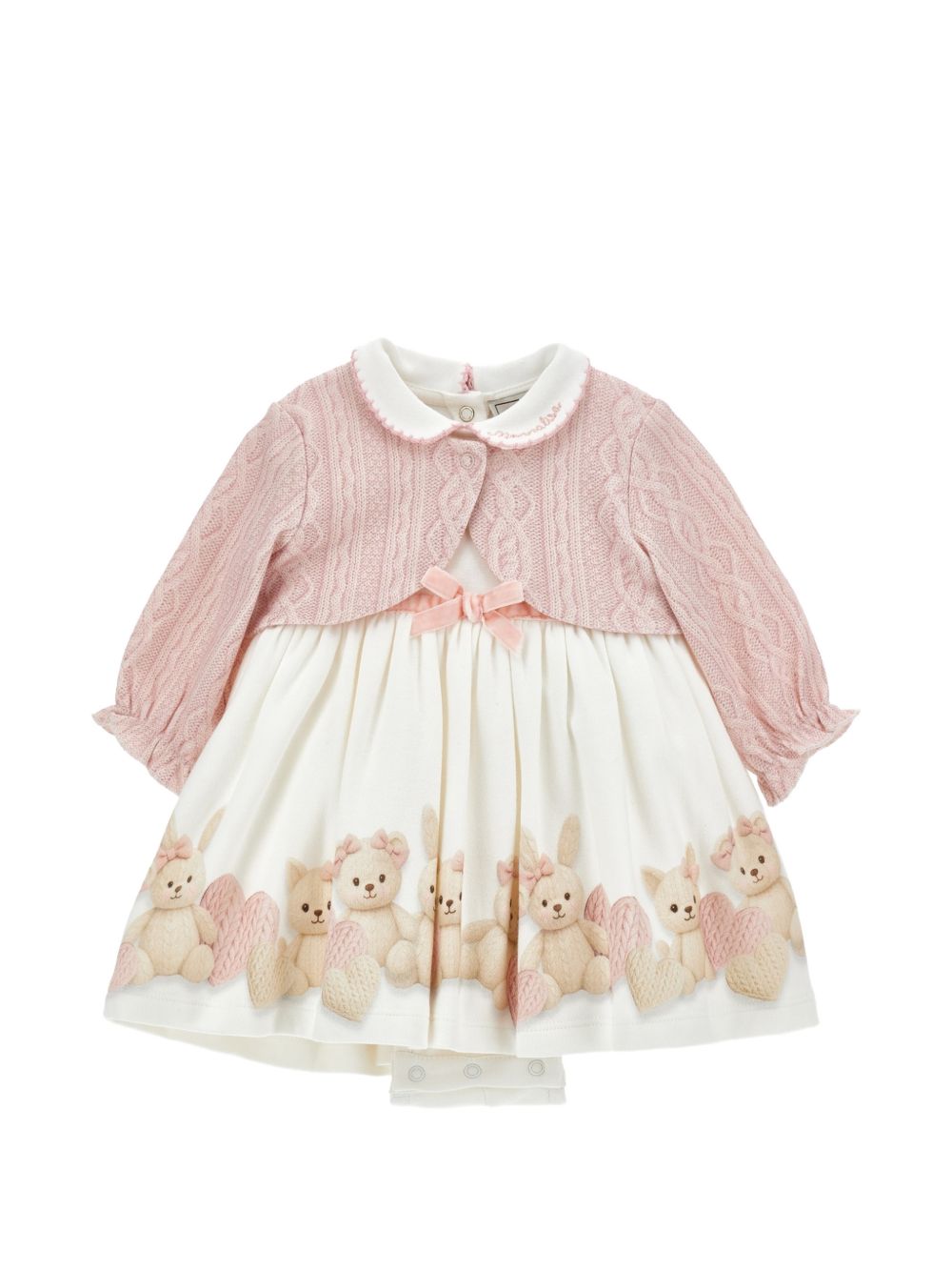 Abito per neonata Monnalisa con cardigan - Ninna Nanna