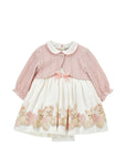 Abito per neonata Monnalisa con cardigan - Ninna Nanna