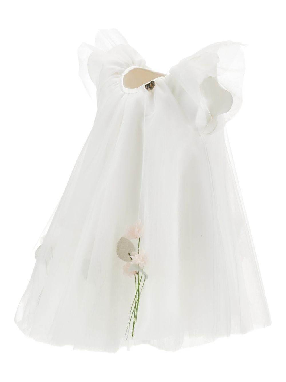 Abito per neonata Monnalisa con fiori - Ninna Nanna