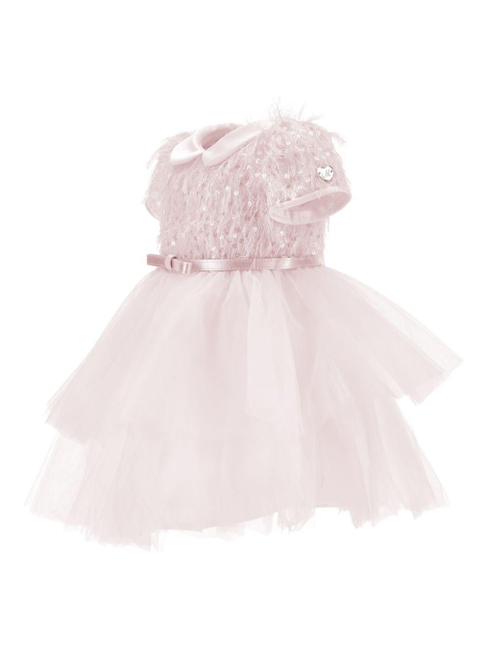 Abito per neonata Monnalisa con paillettes - Ninna Nanna