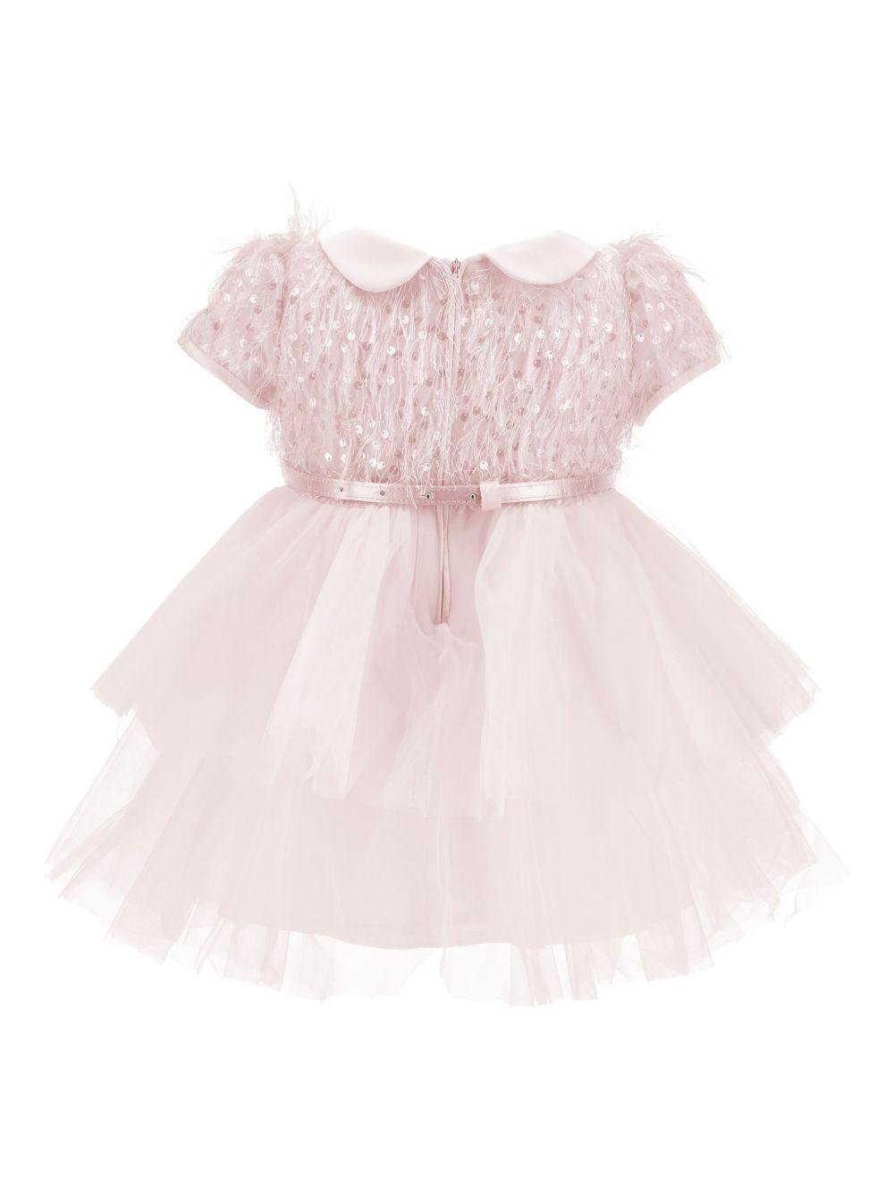 Abito per neonata Monnalisa con paillettes - Ninna Nanna