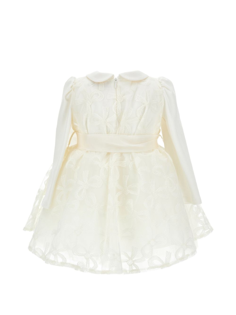 Abito per neonata Monnalisa in tulle ricamato - Ninna Nanna