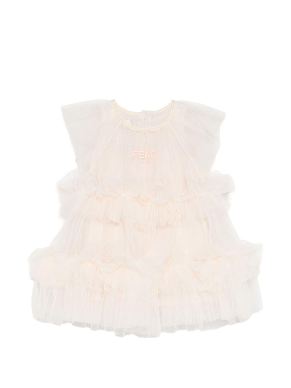 Abito per neonato Fendi Kids con rouches - Ninna Nanna